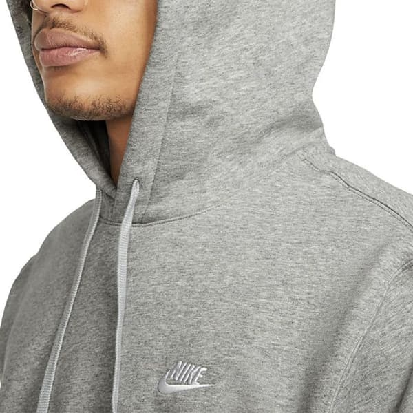 Sweatshirt - NIKE - Club Fleece - Grå - Långärmad - Huva