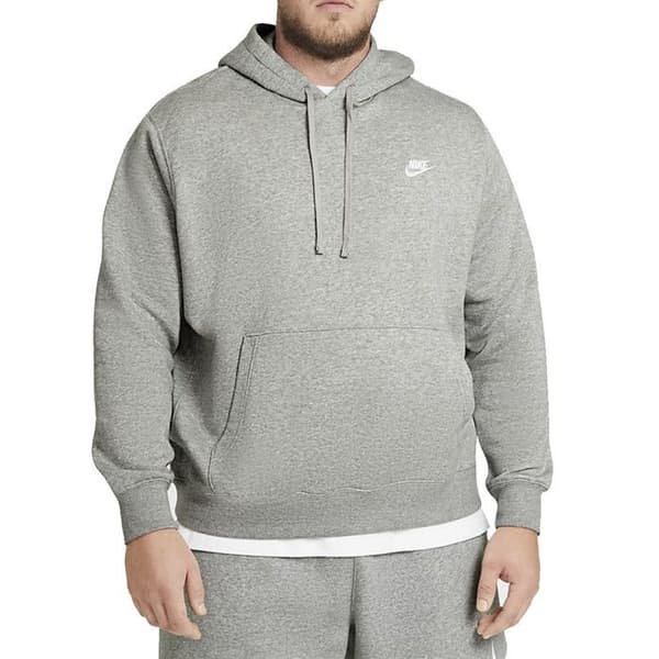 Sweatshirt - NIKE - Club Fleece - Grå - Långärmad - Huva