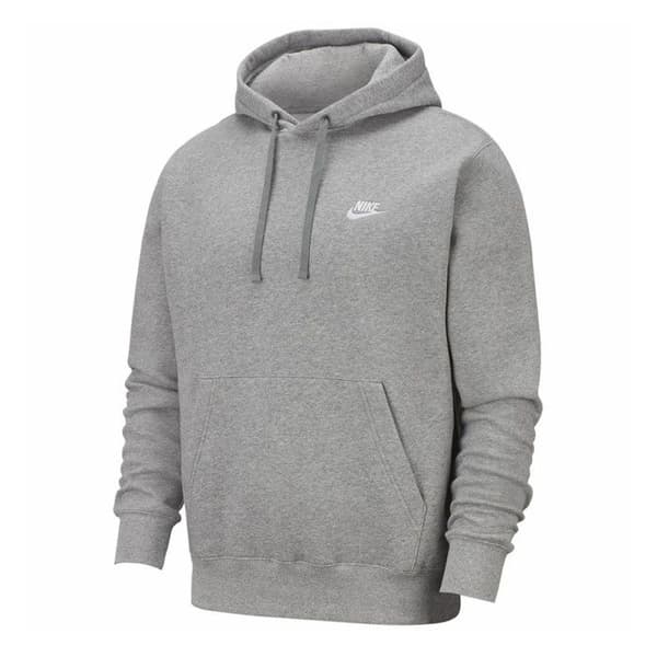 Sweatshirt - NIKE - Club Fleece - Grå - Långärmad - Huva