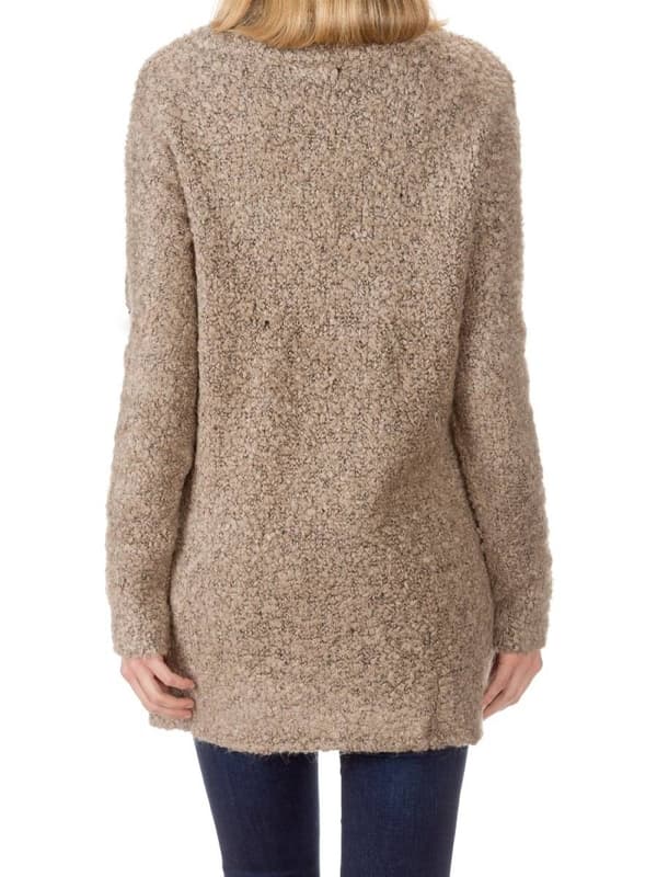 Beige gravidtrøje til kvinder, navlemønster