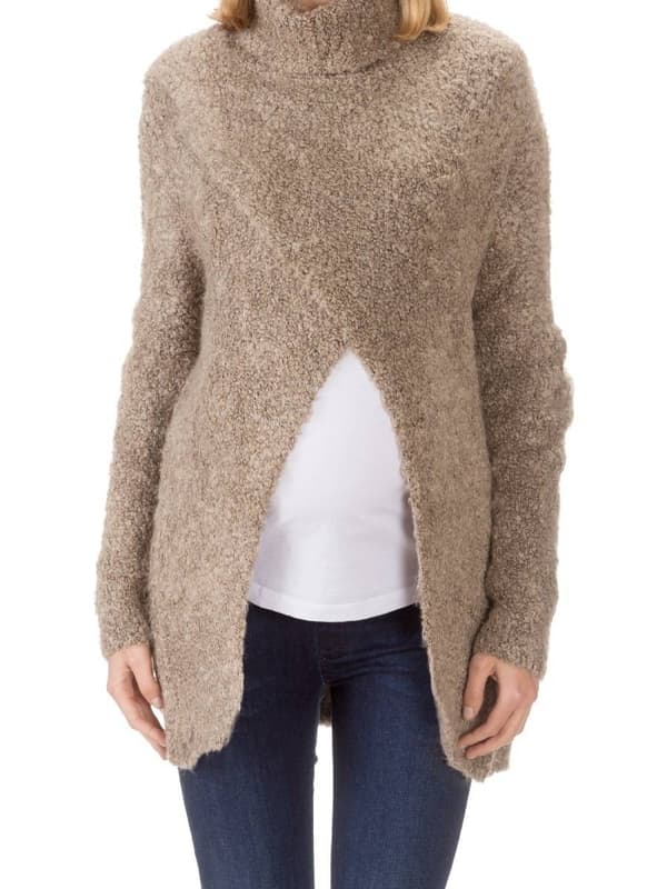 Naisten äitiysneule beige Bellybutton Maternity