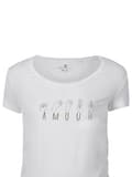 Miniatyrbild 3 av 3: Dam gravid-t-shirt mjuk vit Bellybuton Maternity