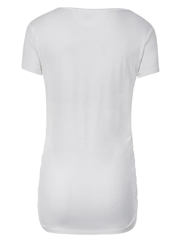 Dam gravid-t-shirt mjuk vit Bellybuton Maternity