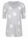 Miniatyrbillede 1 af 2: Bellybuton Maternity Dame Gravid T-shirt med Polkaprikker, Grå