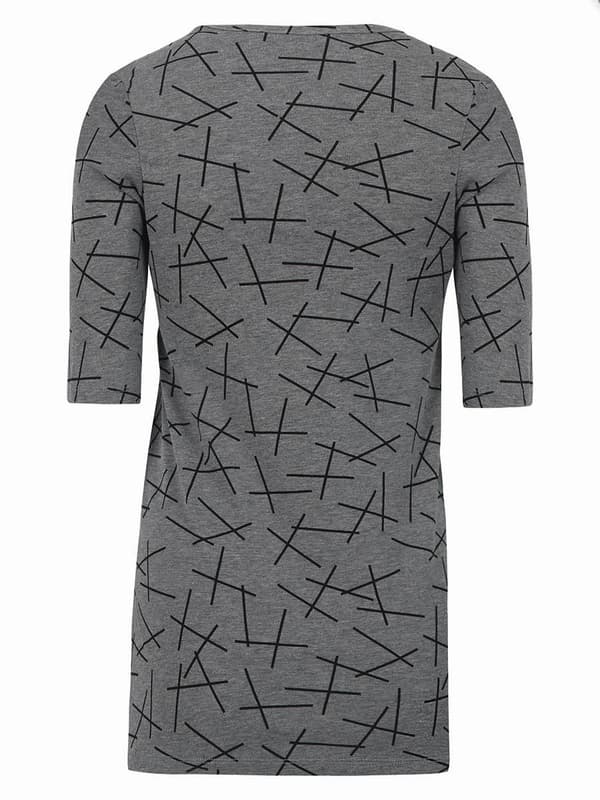 Dame Gravid T-shirt med print, grå Bellybuton Maternity