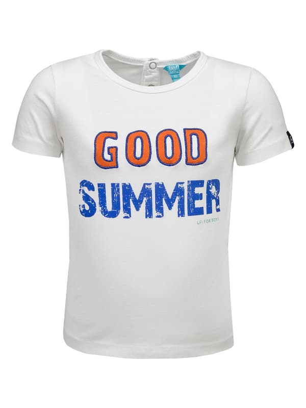 Drenge T-shirt med print hvid Lief