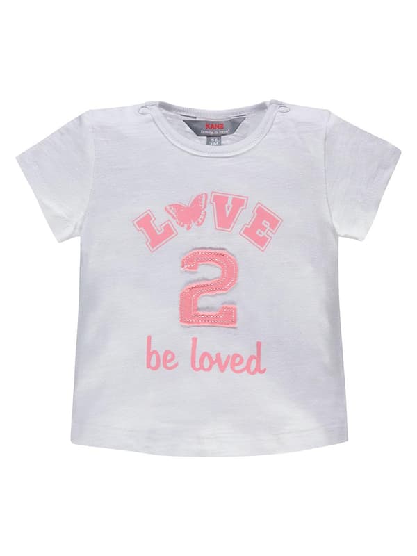 Baby Piger Kortærmet T-shirt Hvid Kanz