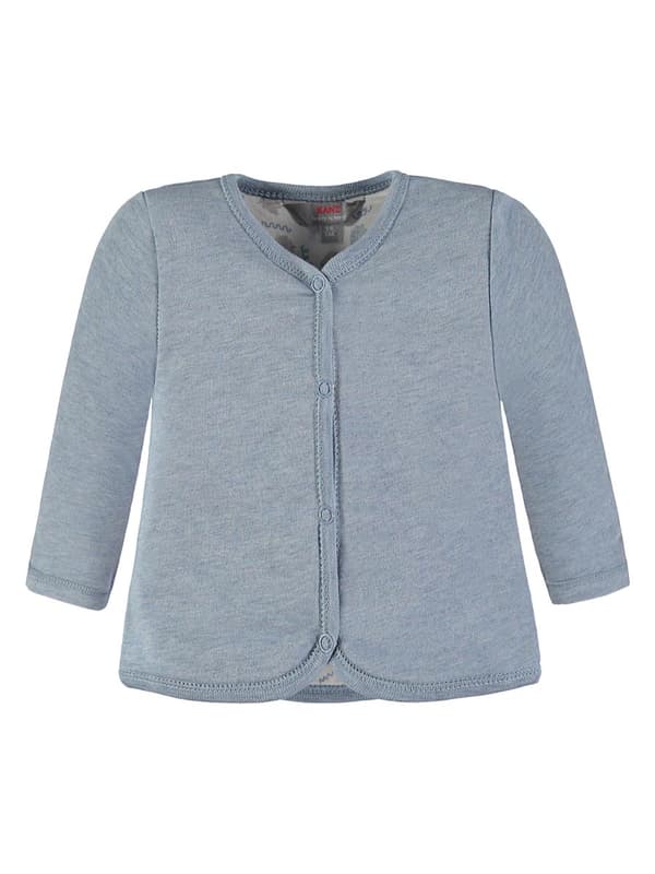 Blus med knappar för babypojke, denimkaftan Kanz