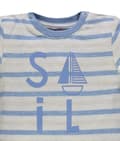 Miniatyrbillede 3 af 3: Kanz gråblå baby t-shirt