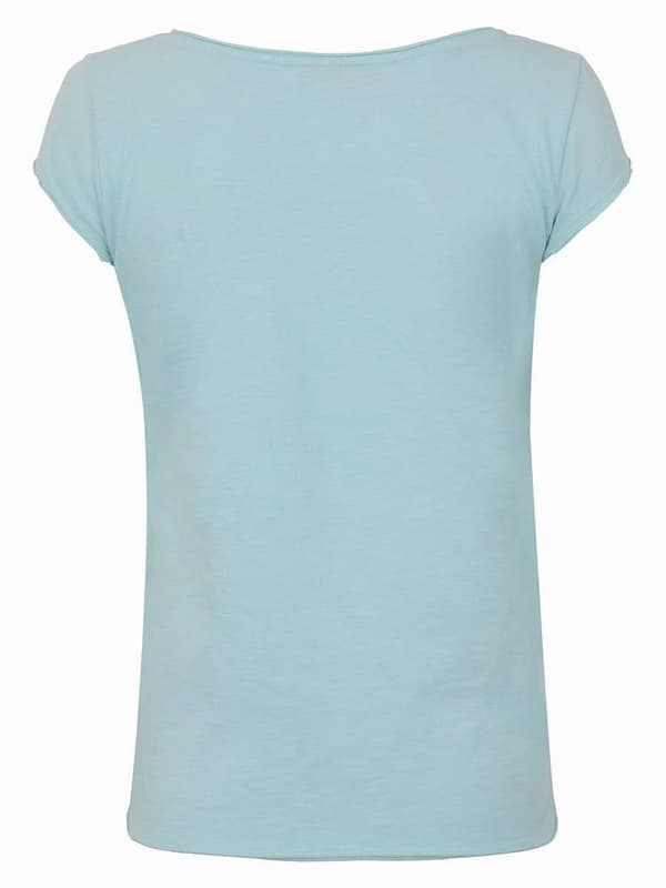 Blå graviditets-t-shirt til kvinder, Bellybutton Maternity