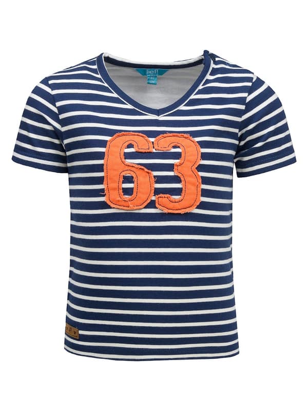 Drenge marineblå stribet t-shirt Lief