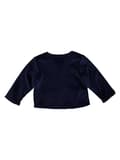 Miniatyrbillede 2 af 3: Baby sweatshirt med lynlås, blå, Kanz