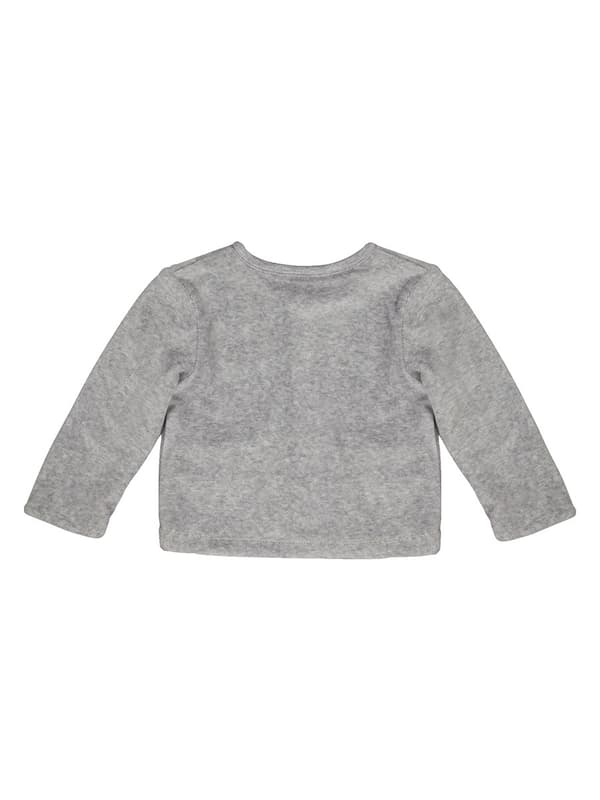 Baby grå tröja med dragkedja Kanz