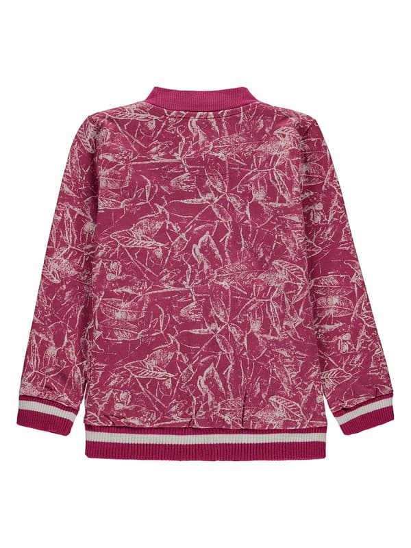 Pigesweatshirt med blomsterprint, pink Kanz