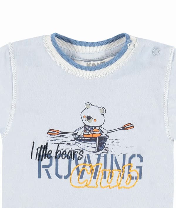 Pojk-T-shirt med korta ärmar, blå, Kanz