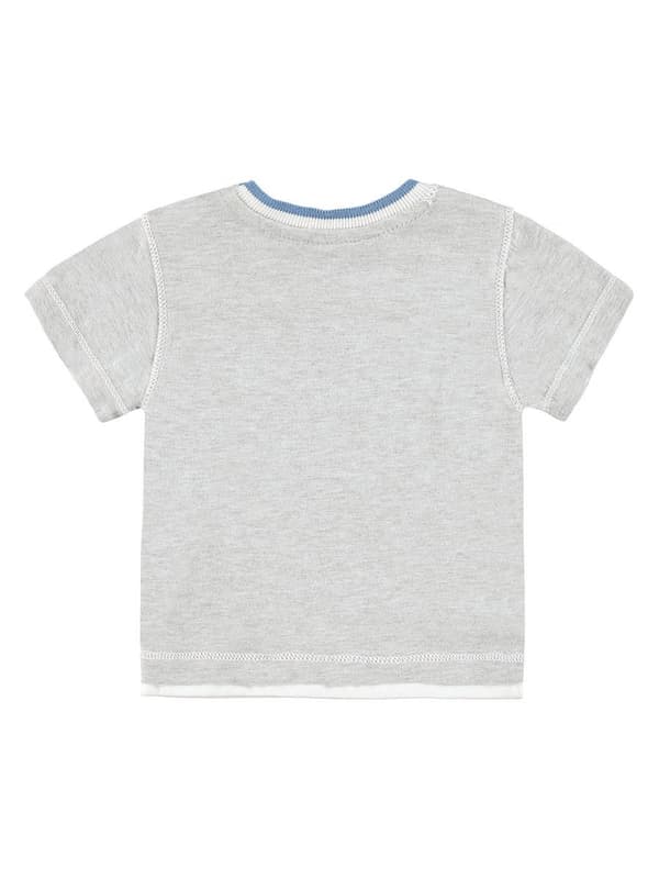 Pojk-T-shirt med korta ärmar, grå, Kanz