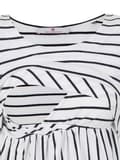 Miniatyrbillede 4 af 4: Dame amme-T-shirt hvid navle-graviditet