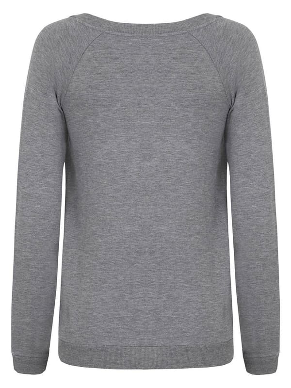 Dame ammebluse grå Navle Maternity