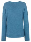 Miniatyrbillede 2 af 3: Blå sweater til kvinder, navle, graviditet