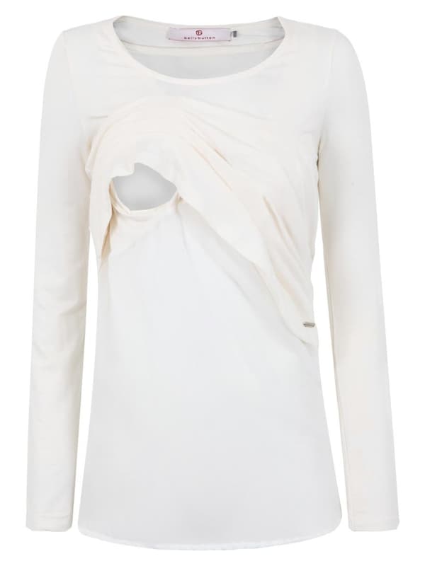 Naisten imetyspaita valkoinen Bellybutton Maternity