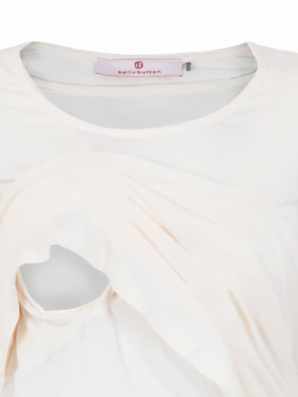 Naisten imetyspaita valkoinen Bellybutton Maternity