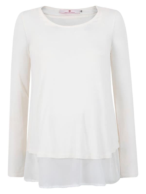 Naisten imetyspaita valkoinen Bellybutton Maternity