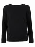 Miniatyrbillede 1 af 4: Dame amme-sweatshirt sort navle-graviditet