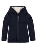 Miniatyrbillede 1 af 3: Pigesweatshirt med hætte, uknappet, marineblå, Kanz