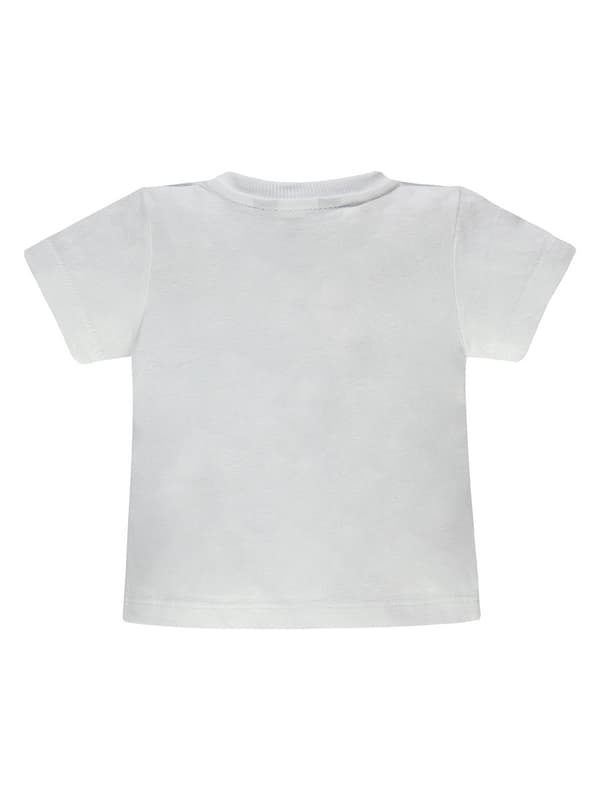 Pojk-T-shirt, vit, Surf, Kanz