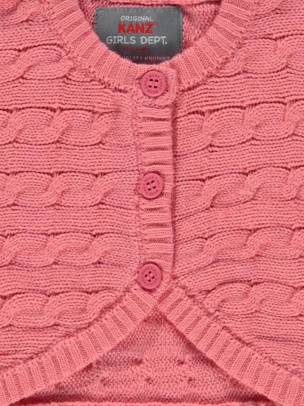 Tyttöjen pitkähihainen bolero, pinkki, Kanz