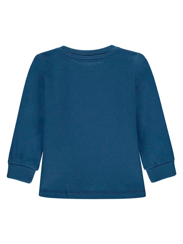 Pojkblus med lång ärm, marinblå, Kanz