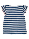 Miniatyrbillede 2 af 3: Pige-T-shirt, hvid og marineblå, striber, Kanz