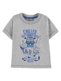 Miniatyrbild 1 av 3: Pojk-T-shirt, grå, bläckfisk, Kanz