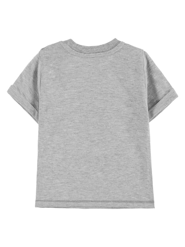 Pojk-T-shirt, grå, bläckfisk, Kanz