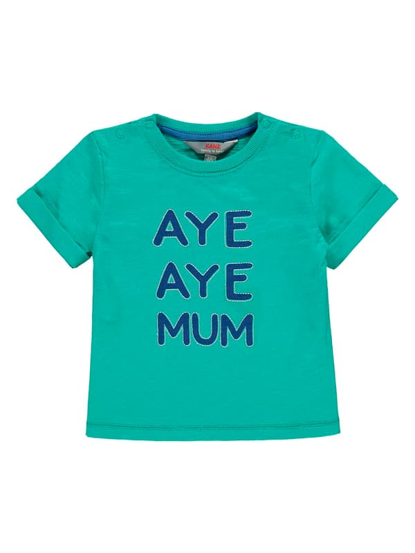 Drenge-T-shirt, blå, Aye Aye Mum, Kanz