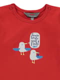 Miniatyrbild 3 av 3: Barn-T-shirt, röd, måsar, Kanz