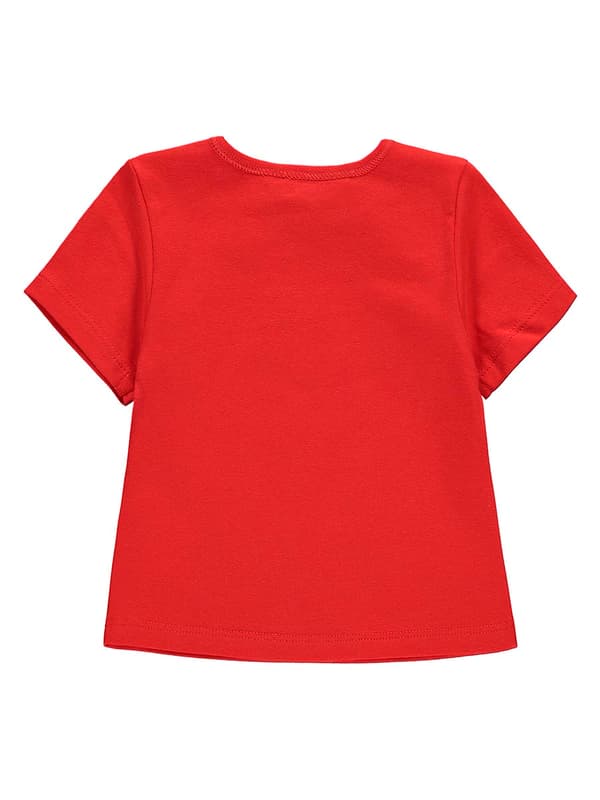 Barn-T-shirt, röd, måsar, Kanz