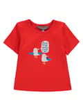 Miniatyrbild 1 av 3: Barn-T-shirt, röd, måsar, Kanz
