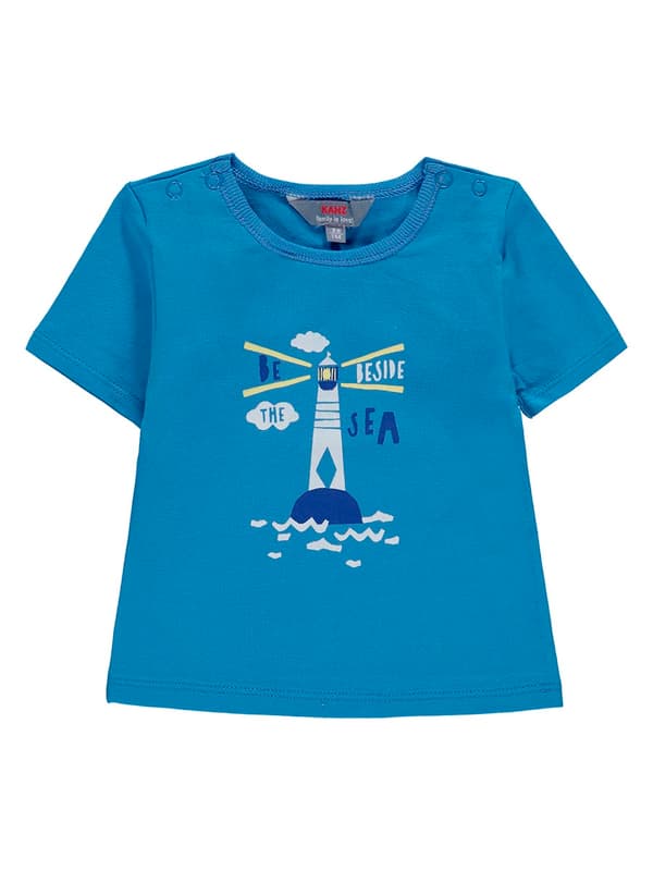 Baby-T-shirt, blå, Kanz
