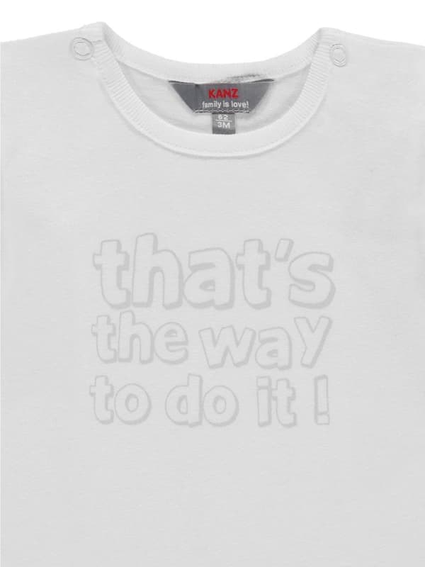 Baby-T-shirt, vit, Så gör man det!, Kanz
