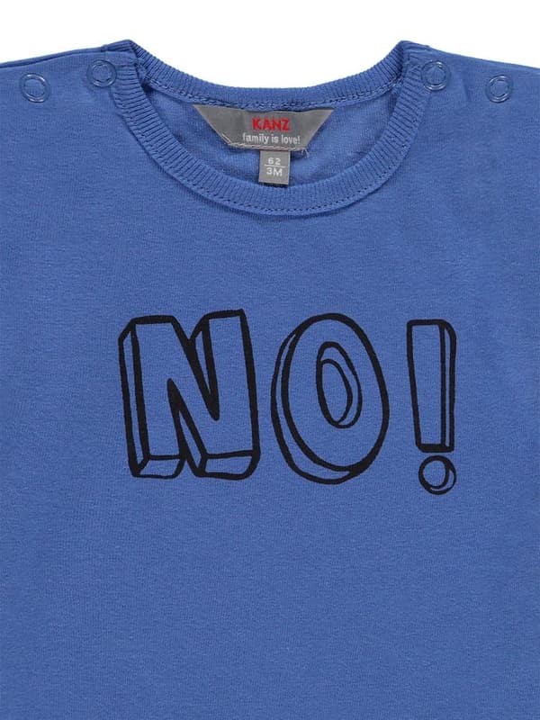 Baby T-shirt, blå, Nej, Kanz