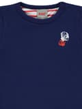 Miniatyrbild 3 av 3: T-shirt för flickor, marinblå, snäckor, Kanz