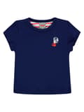 Miniatyrbild 1 av 3: T-shirt för flickor, marinblå, snäckor, Kanz