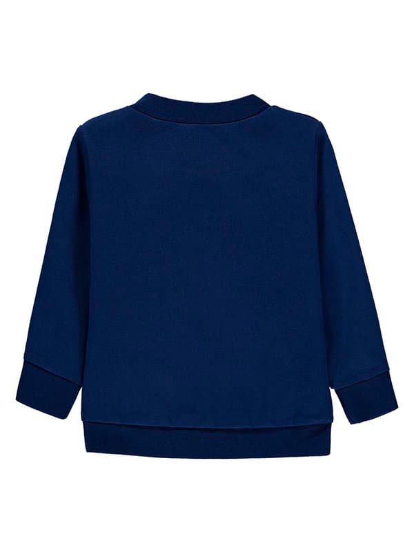Åben sweatshirt til piger, marineblå, Kanz