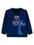 Miniatyrbillede 1 af 3: Åben sweatshirt til piger, marineblå, Kanz