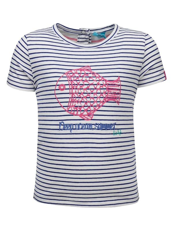 T-shirt med fiskmotiv för flickor, Lief