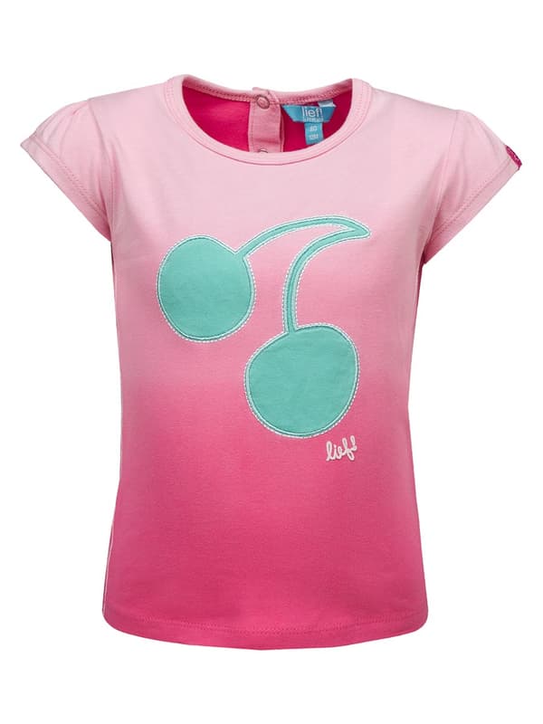Flicka-T-shirt, rosa, körsbär, Lief