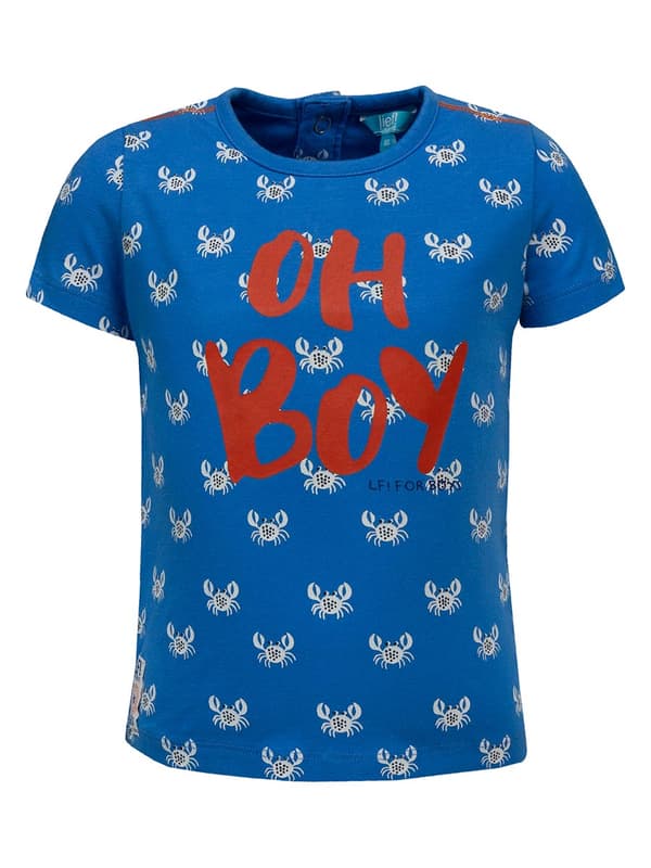 Drenge T-shirt, blå, Oh Boy, Lief