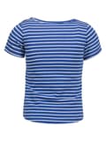 Miniatyrbillede 2 af 4: Piger T-shirt, blå, striber, NY, Lief