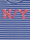 Miniatyrbild 4 av 4: T-shirt för flickor, blå, ränder, NY, Lief